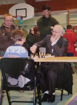 Gilbert Grimberg, Maître FIDE lors du Télethon de Villepreux 2005
